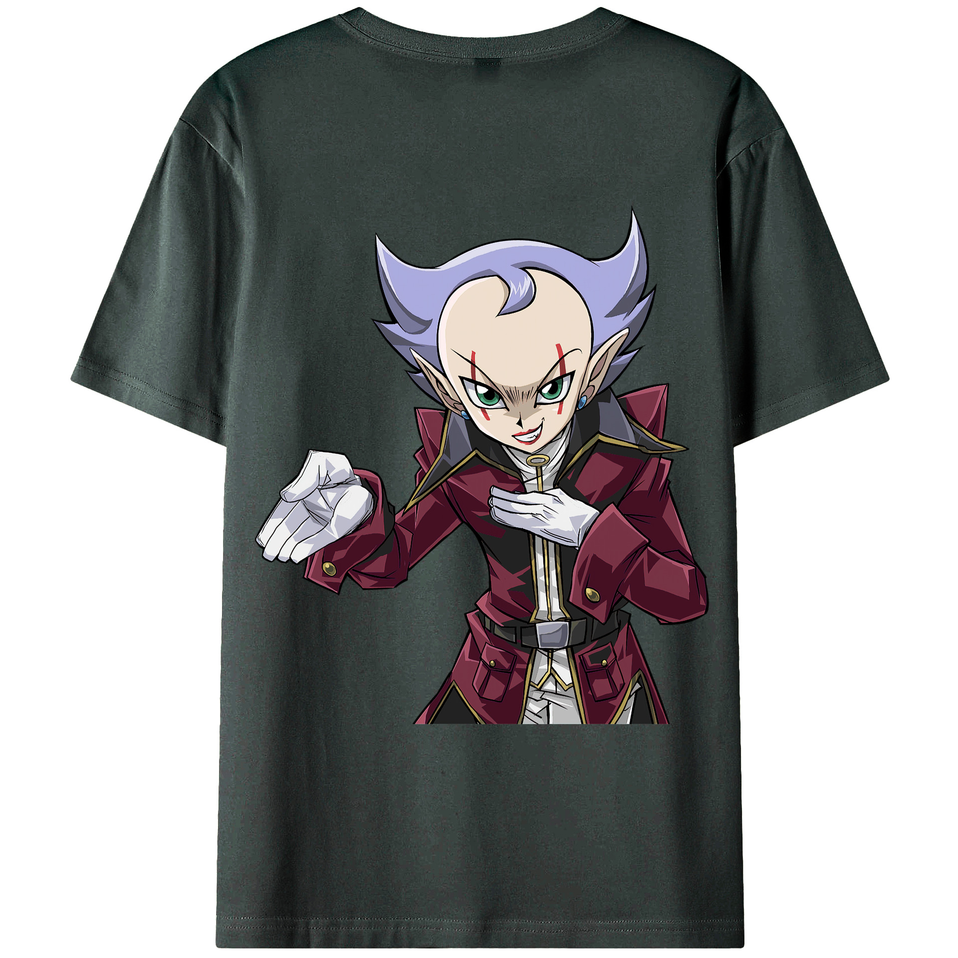 （画像用） 遊☆戯☆王 Yu-Gi-Oh! 綿100％ メンズ半袖Tシャツ（バックプリント） 通気性